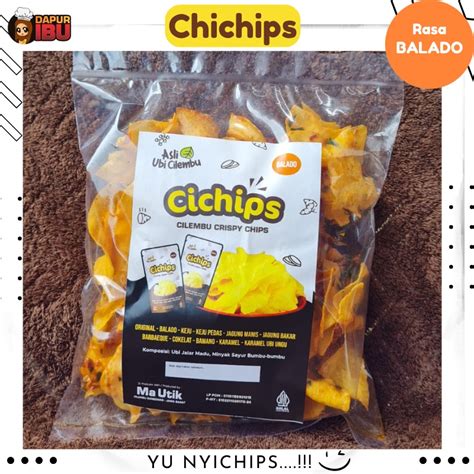 Jual Keripik Ubi Cilembu Madu Renyah Cemilan Snack Sehat Murah Ubi Madu