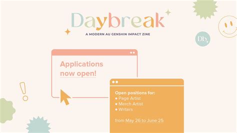 Daybreak Zine Vol Contributor Apps Open On Twitter