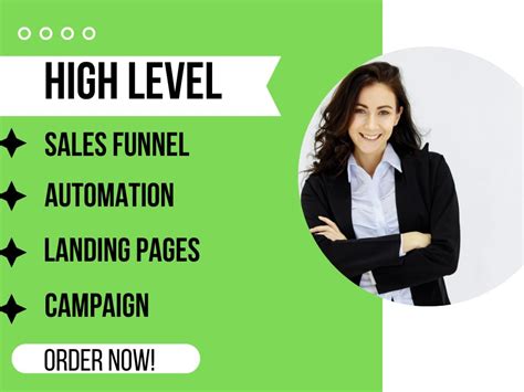 Gohigh Level Sales Funnel Go High Level Landing Page Automation Upwork