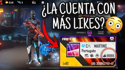 TOP DE 10 CUENTAS CON MÁS LIKES DE TODO FREE FIRE 2021 PARTE 1 YouTube