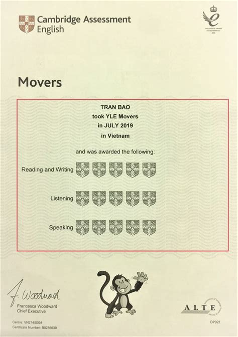 Rất Hay Cách tính khiên bài thi Starters Movers và Flyers như thế nào