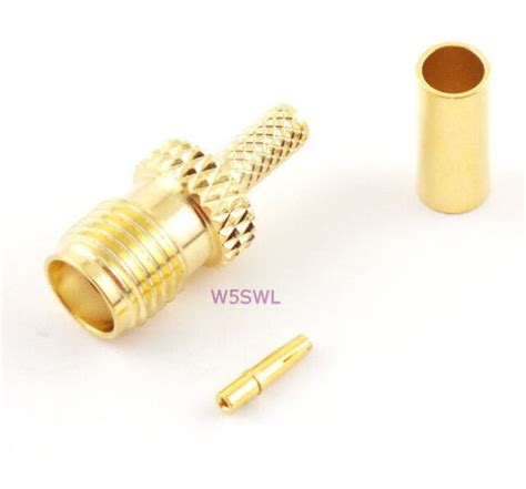 Sma Female Coax Connector Crimp Rg Lmr Pcs Usa Ham Radio