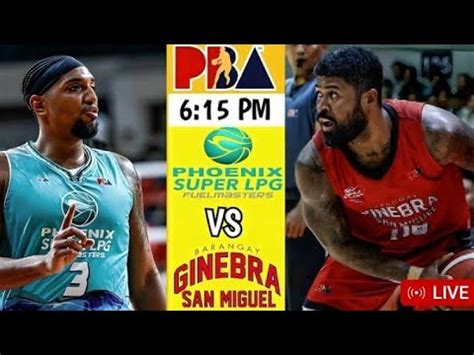 PBA LIVE PHOENIX V S BRGY GINEBRA SCORING YouTube