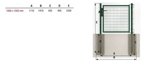 Furtka Bekafor Essential H 1 5 L 1 0 m m ocynk ral 6005 zieleń