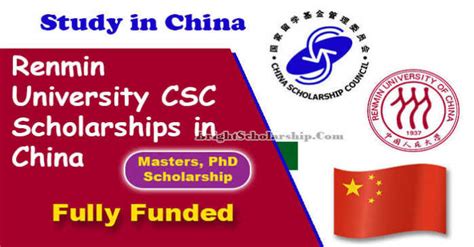 Renmin University Csc Scholarships 2022 In China Fully Funded