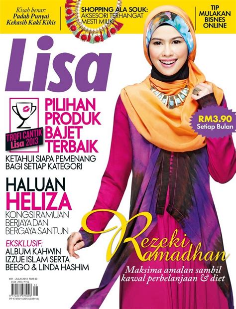 heliza helmi penghias kulit majalah lisa keluaran julai  sensasi