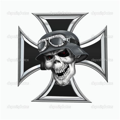 Skull And Iron Cross