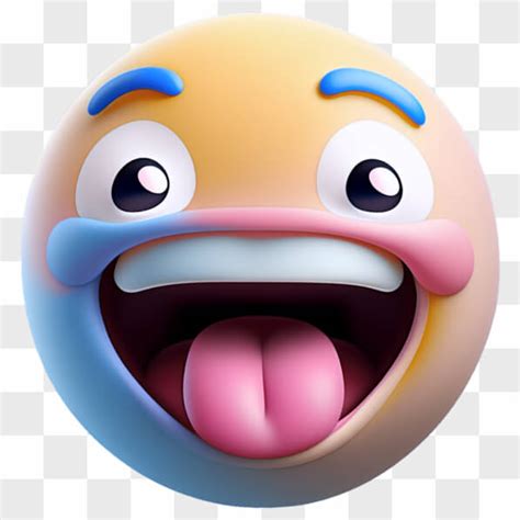 Descarga Emoticono Sonriente con Lengua Fuera PNGs En Línea Creative