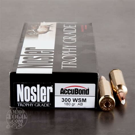 300 Win Short Mag Ammunition For Sale Nosler Ammunition 180 Grain