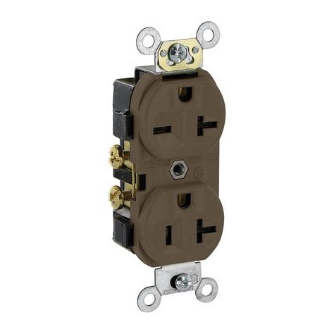 Leviton Wire Pole Dual Voltage Indented Face Duplex Receptacle