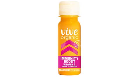 Vive Organic Immunity Boost Vitamin C Ginger Turmeric Wellness Shot