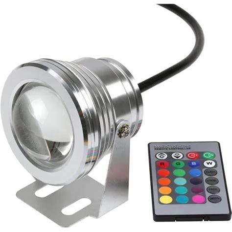 Projecteur Sous Marin Led W Pour Piscine Et Fontaine Trahoo Rgb