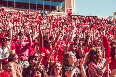 College Football Fans Cheering