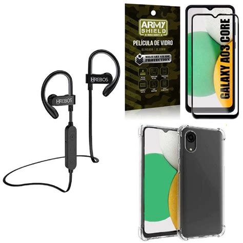 Kit Capinha Samsung A Fone Bluetooth Pel Cula D Kabum