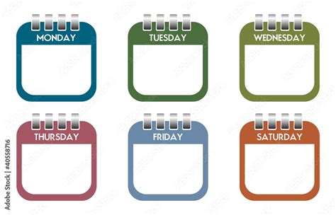 Weekly Schedule Clipart