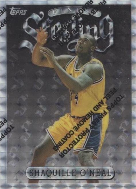 1996 97 Topps Finest Uncommon Silver Refractor 289 Shaquille O