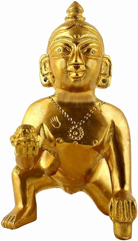 Buy Sksm Metals Brass Laddu Gopal Idol Baby Laddoo Krishna Murti