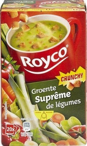 ROYCO Crunchy suprême de légumes 20 pcs Cuisine belge Soupe