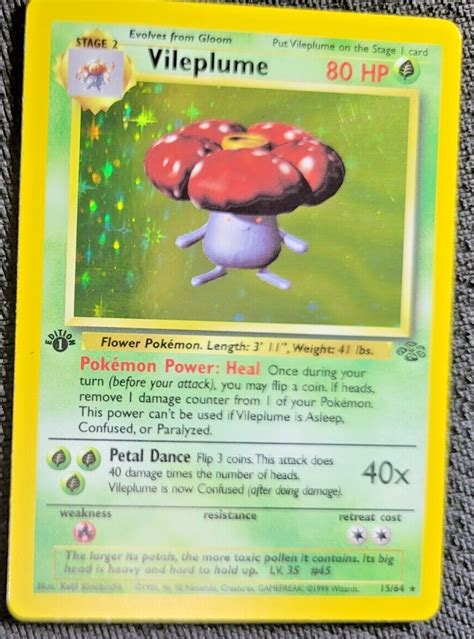 Pokemon Jungle St Edition Vileplume Holo Rare Pokemon Gaming