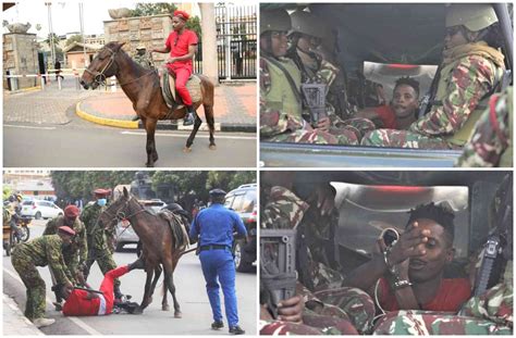 Comedian Eric Omondi Arrested Outside Parliament