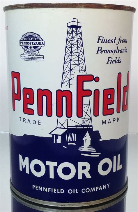 Pennfield Motor Oil Metal 1 Us Qt Front Of Can