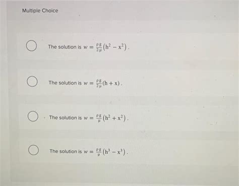 Solved A Viscous Liquid Of Constant Density And Viscosity Chegg