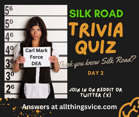 So You Think You Know Silk Road Day 2 Of Trivia Quiz Eileen Ormsby