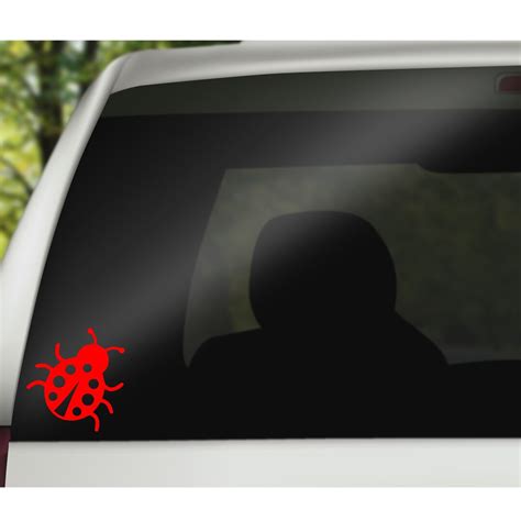 Ladybug Window Decal Ladybug Decal Car Decal Ladybug Vinyl Decal