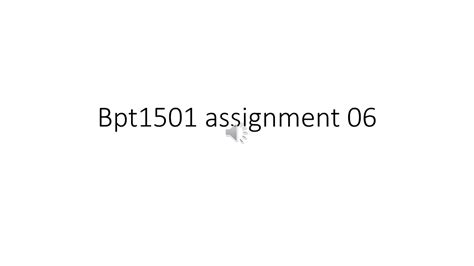 Bpt Assignment Youtube