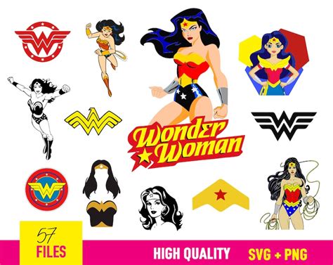 Svg Bundle Cricut Silhouette Cut Files Wonder Woman Svg Etsy