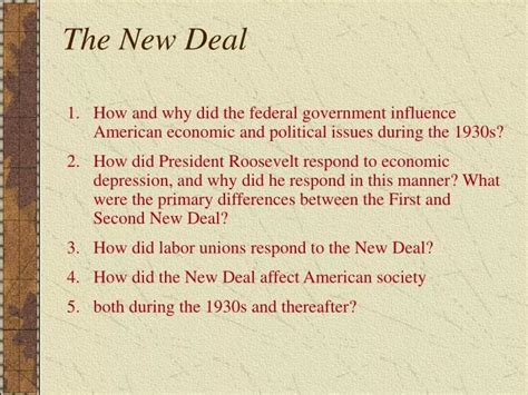 Ppt The New Deal Powerpoint Presentation Free Download Id1797435