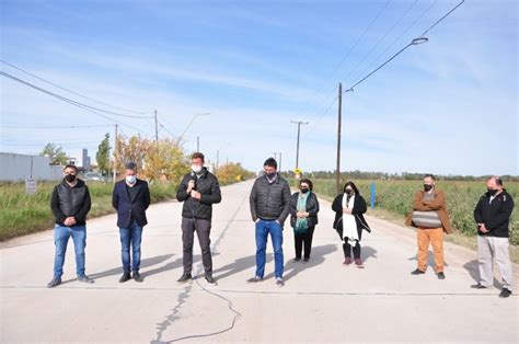 Garc A Aresca Habilit El Primer Tramo De Pavimentaci N De Av De La