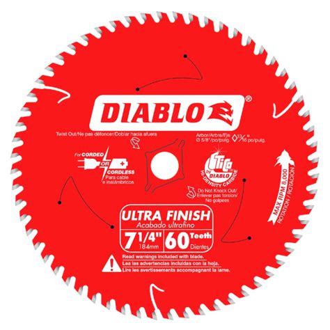 Freud D0760A 7 1 4 X 60T Ultra Finish Circular Saw Blade BC Fasteners