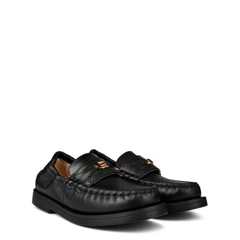 Gucci Gucci Logo Loafer In34 Kids Black 1084 Flannels