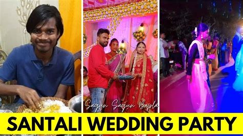 SANTALI BAPLA PARTY VLOG 2023 SANTALI SAGUN BAPLA 2023 SANTALI