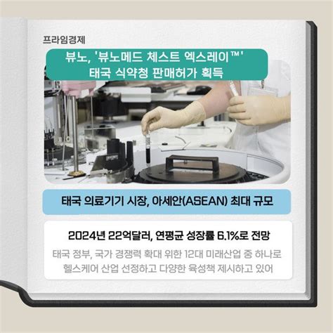 카드 뷰노 뷰노메드 체스트 엑스레이™ 태국 판매허가 획득 네이트 뉴스