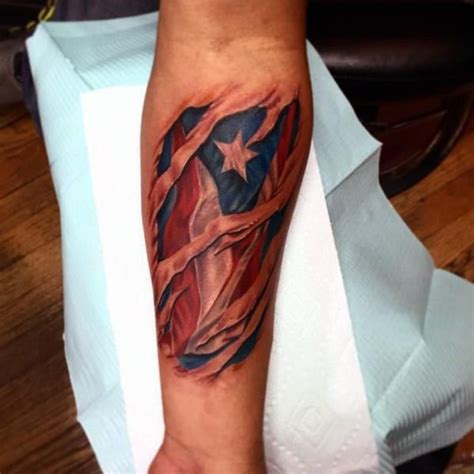 50 Puerto Rican Flag Tattoo Ideas For Men - Puerto Rico Designs | Flag tattoo, Tattoos, Half ...