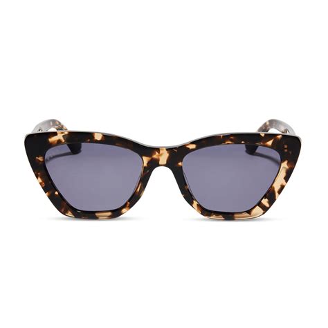 Camila Cateye Sunglasses Espresso Tortoise And Grey Diff Eyewear