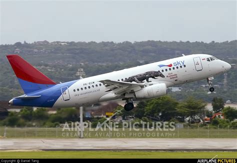 Pk Ecm Sky Aviation Sukhoi Superjet 100 At Denpasar Ngurah Rai Intl