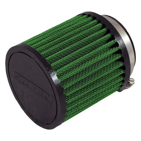 Green Filter® 2180 Round Straight Green Air Filter With Rubber End