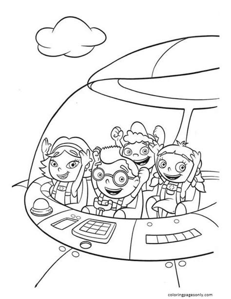 Little Einsteins Leo June Annie Quincy Rocket Coloring Pages