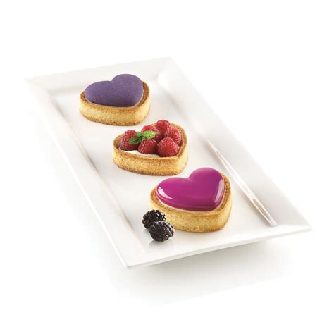 KIT MINI TARTE PETIT AMOUR Moule à tarte en forme de cœur Silikomart