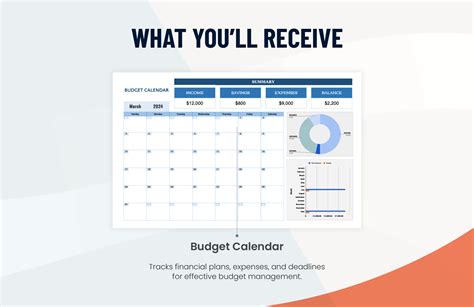 Budget Calendar Template in Excel, Google Sheets - Download | Template.net