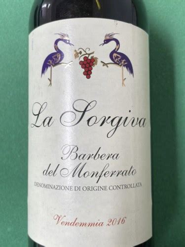 La Sorgiva Barbera Del Monferrato Vivino US