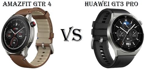 Amazfit GTR 4 VS Huawei Watch GT 3 Pro Comparison Chinese Smartwatches