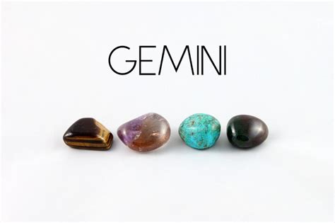 Gemini Zodiac Stone Set Stones for Gemini Gift for Gemini | Etsy