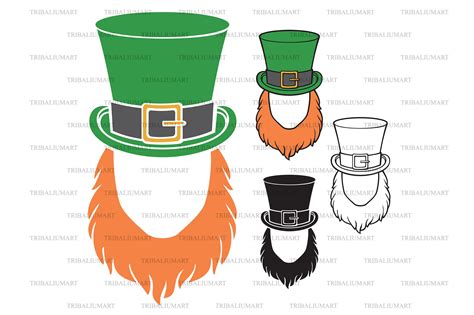 Leprechaun with Beard Graphic by TribaliumArt · Creative Fabrica