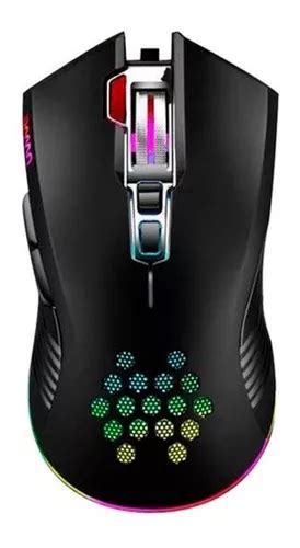 Mouse Gamer P Jogo Dpi Ptico C Led Rgb Usb Premium Cor Preto