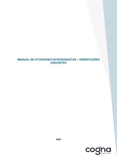 Manual De Atividades Extensionistas Pdf