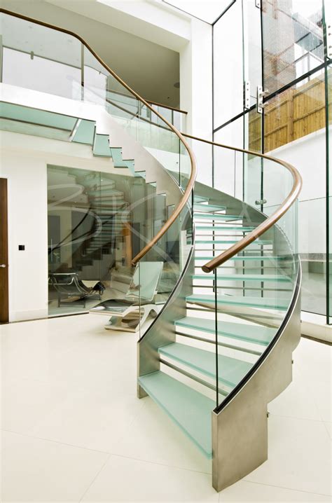 Glass Helical Stair Design Glass Staircases Uk Bisca